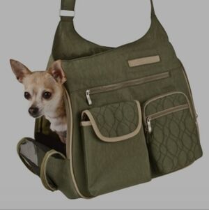 Snoozer Kelsey Croosbody Pet Bag in Sage (TS)